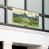 Pinien malen Wasserfarbe auf Seide Banner (Äußeres Gebäude)