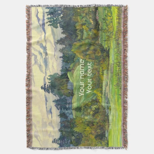 Pinien malen Wasserfarbe auf Seide Decke (Vorderseite Vertikal)