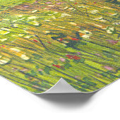 Pinien malen Wasserfarbe auf Seide Poster (Ecke)