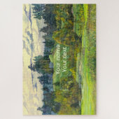 Pinien malen Wasserfarbe auf Seide Puzzle (Vertikal)