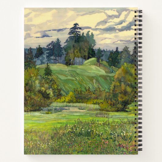 Pinien Notizbuch (Rückseite)