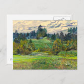 Pinien Postkarte (Vorne/Hinten)