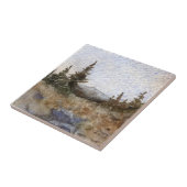 Pinien und Berge Landschaft Fliesen. Fliese (Seite)