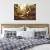 Pinien und Birken oder der Wald Leinwanddruck (Insitu (Schlafzimmer))