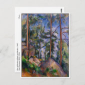 Pinien und Felsen von Cezanne Postkarte (Vorne/Hinten)
