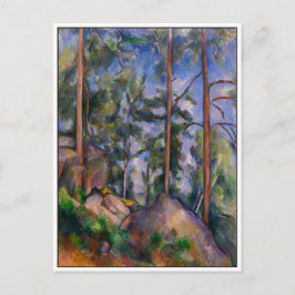 Pinien und Felsen von Cezanne Postkarte