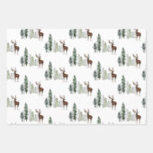 Pinien Weihnachten Geschenkpapier Set (Vorderseite 3)