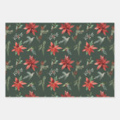 Pinien Weihnachten Geschenkpapier Set (Vorderseite)