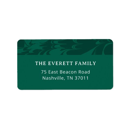 Pinienadresse Adressaufkleber (Vorne)