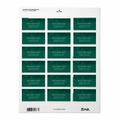 Pinienadresse Adressaufkleber (Vorne)