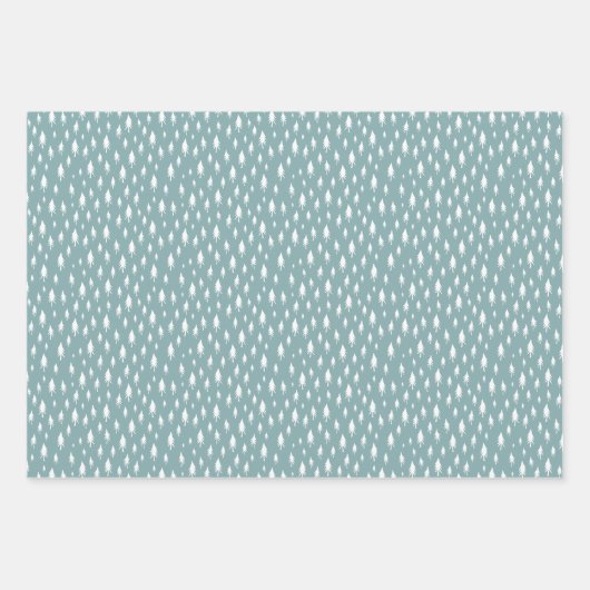 Pinienbäume, die den Urlaub koordinieren Geschenkpapier Set (Vorderseite)