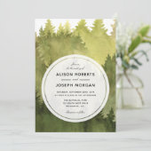 Pinienbäume Einladung (Stehend Vorderseite)