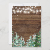 Pinienbäume für Tiere Oh Babydusche Einladung (Rückseite)