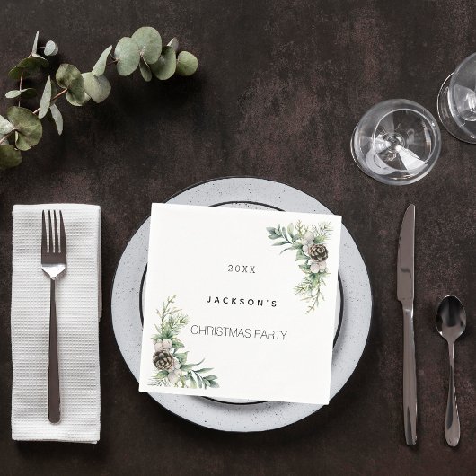 Pinienbäume für Weihnachtsgebäck aus Party Serviette