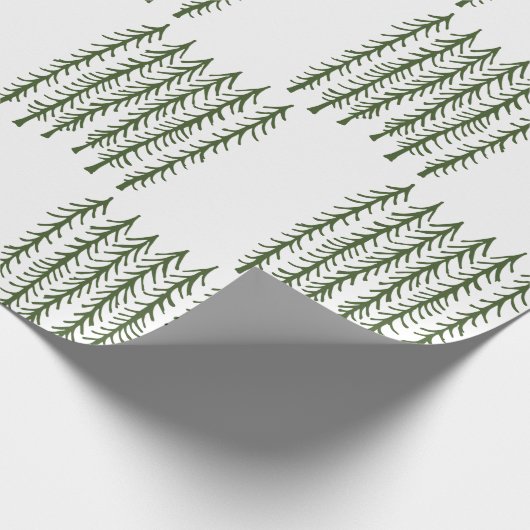 Pinienbäume Geschenkpapier (Ecke)
