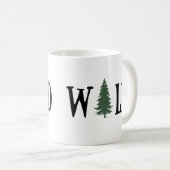Pinienbäume im Wald Kaffeetasse (VorderseiteRechts)