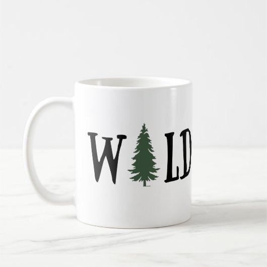 Pinienbäume im Wald Kaffeetasse (Links)