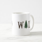Pinienbäume im Wald Kaffeetasse (VorderseiteRechts)