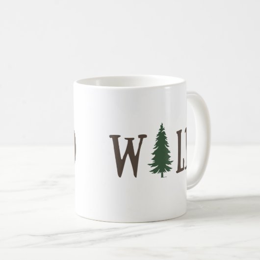 Pinienbäume im Wald Kaffeetasse (VorderseiteRechts)