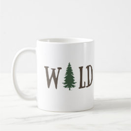 Pinienbäume im Wald Kaffeetasse