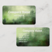Pinienbäume in Nebellandschaft, unangenehmes Grün Visitenkarte (Vorne/Hinten)