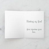 Pinienbäume Karte (Innenseite)