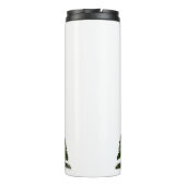 Pinienbäume mit Namen Thermosbecher (Rückseite)