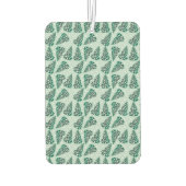 Pinienbäume mit Schneeflocken-Muster grün weiß Autolufterfrischer (Rückseite)