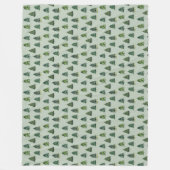 Pinienbäume Muster Weihnachten Grüne Farbe Fleecedecke (Vorderseite)