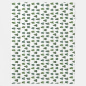 Pinienbäume Muster Weihnachten Grüne Farbe Fleecedecke (Vorderseite)