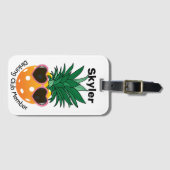 Pinienbäume, nach Kundenwunsch, für Abendessen Gepäckanhänger (Vorderseite (Horizontal))