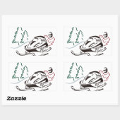 Pinienbäume Rechteckiger Aufkleber (Blatt)