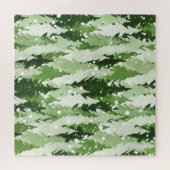 Pinienbäume Schnee: Weihnachten in Aquarellen. Puzzle (Horizontal)