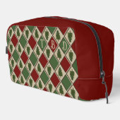 Pinienbäume und Harlequin Toilettenbeutel Waschbeutel (Rechte Ecke)