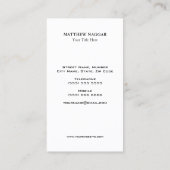 Pinienbäume Visitenkarte (Rückseite)