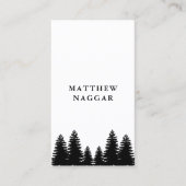 Pinienbäume Visitenkarte (Vorderseite)
