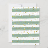 Pinienbäume Winterlandschaft ERSTEN BIRTHTAG Einladung (Rückseite)