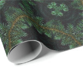 Pinienbaumstruktur Geschenkpapier (Rolleneckpunkt)