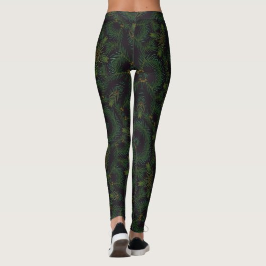 Pinienbaumstruktur Leggings (Rückseite)