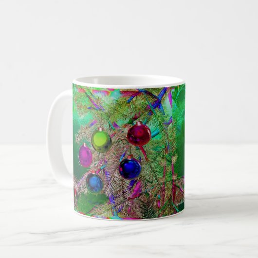 Piniendekor Kaffeetasse (Vorderseite Links)