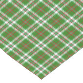 Piniengrün Kariert Kurzer Tischläufer (Ecke)