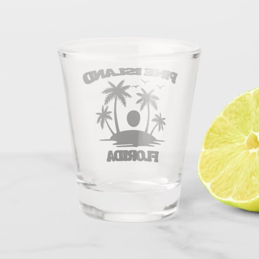 Pinieninsel Florida Schnapsglas (Rückseite)