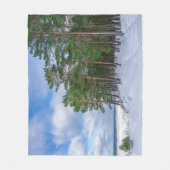 Pinienwald an der Küste Lettlands Fleecedecke (Vorderseite)