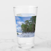 Pinienwald an der Küste Lettlands Glas (Rückseite)