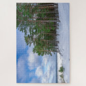 Pinienwald an der Küste Lettlands Puzzle (Vertikal)