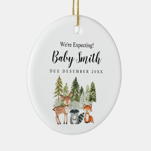 Pinienwald erwarten wir von Eltern Ornament (Rechts)