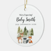 Pinienwald erwarten wir von Eltern Ornament (Links)