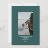 Pinienwald-Foto Feiertagskarte (Rückseite)