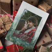 Pinienwald-Foto Feiertagskarte