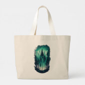 Pinienwald Landschaft Jumbo Tasche (Rückseite)